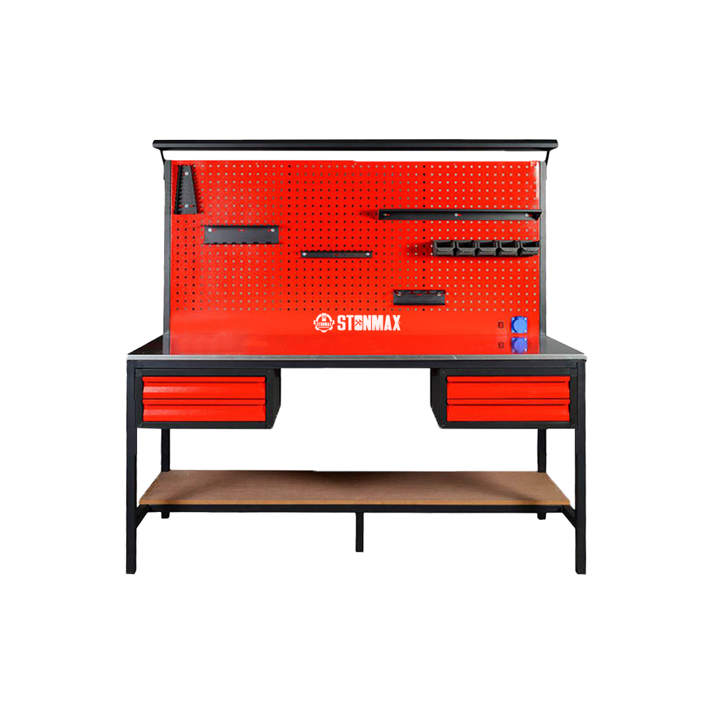 Stonmax Çalışma Tezgâhı 2 Metre 4 Çekmeceli