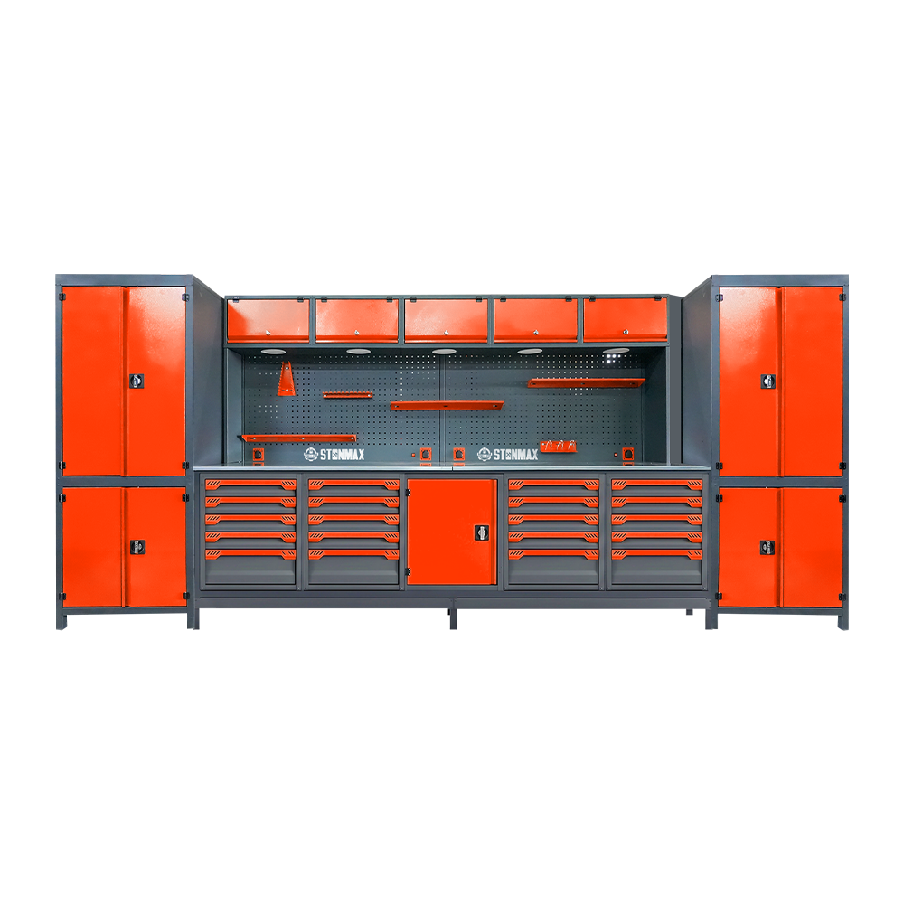 Stonmax Modüler Çalışma Tezgâhı 4.60 M 20 Çekmeceli 80x2 Dlp.