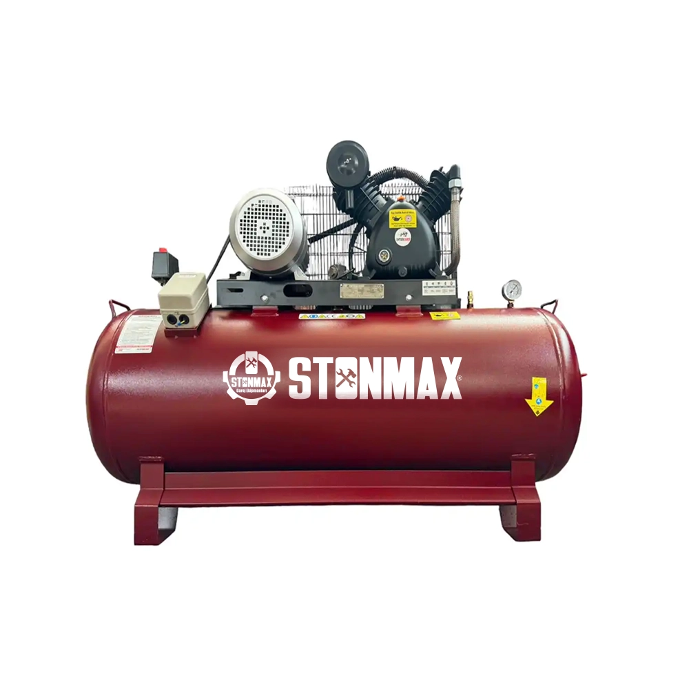 Stonmax 200 Litre Pistonlu Hava Kompresör 11 Bar 380V