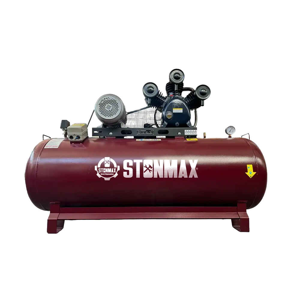 Stonmax 500 Litre Pistonlu Hava Kompresör 8 Bar 380V