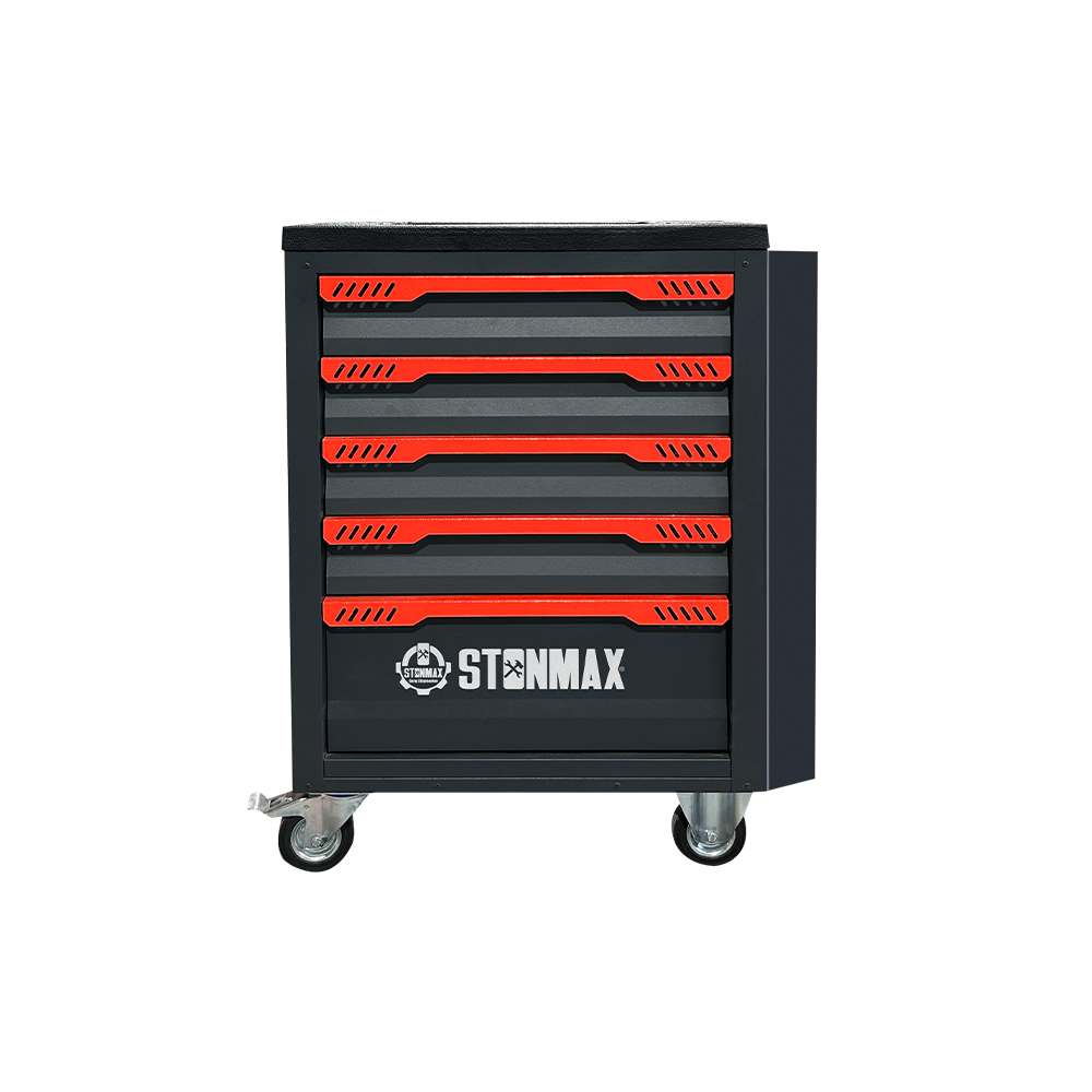 Stonmax Silver 5 Çekmeceli Takım Arabası Yan Cepli