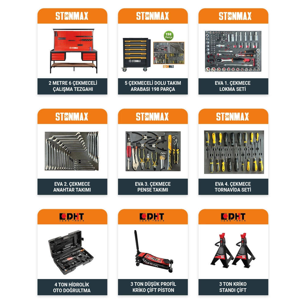 Stonmax Kaporta Kurulum Paketi 279 Parça